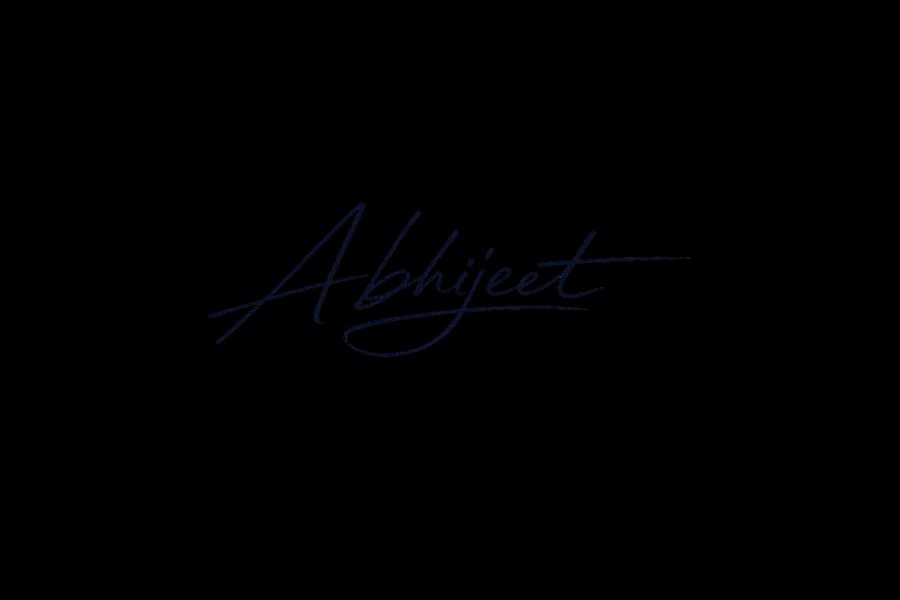 Handwritten signature of Abhijeet Singh